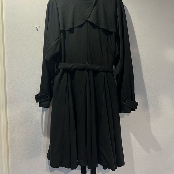 Plus size soft flare trench black sweater Torrid 3x (22-24) NWT - Picture 2 of 5